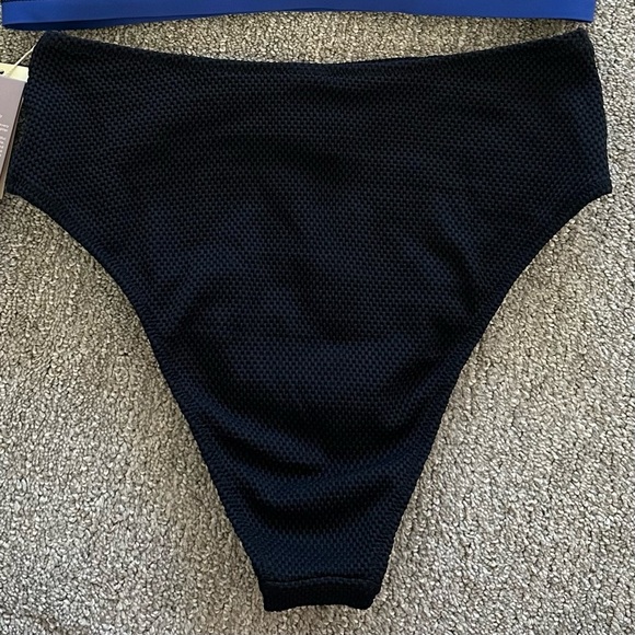 Gottex Sensual Simplicity High Waist Texture Pant Bikini Bottom Size 12 - Picture 6 of 7